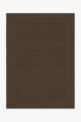 Border Braid Antique Oak Re-Jute Rug