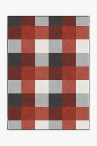 Buffalo Plaid Black & Red Rug