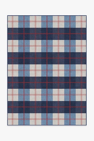 Buffalo Plaid Red & Blue Rug