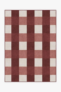 Buffalo Plaid Red & White Rug