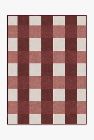 Buffalo Plaid Red & White Rug