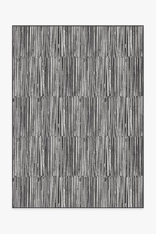 Caspian Stripe Black Rug
