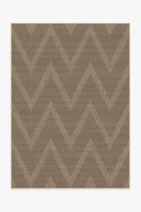 Chevron Braid Sand Re-Jute Rug