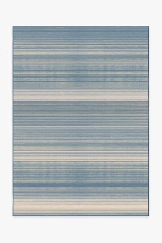 Coastal Linear Stripe Slate Rug