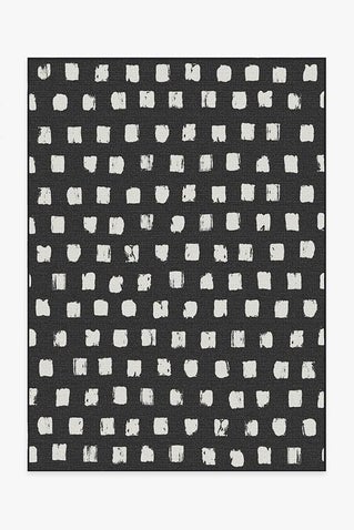 Outdoor Cobblestone Black Rug