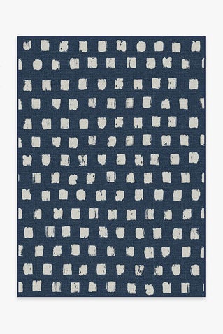 Outdoor Cobblestone Navy Rug