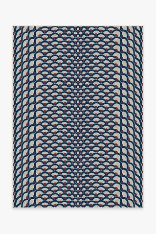 Cynthia Rowley Lamella Blue Rug