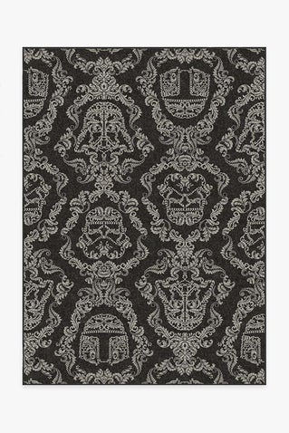 Dark Side Damask Charcoal Rug