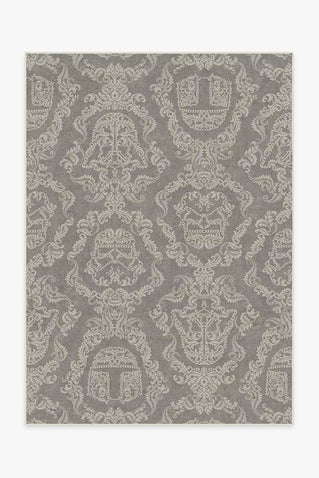 Dark Side Damask Stone Rug