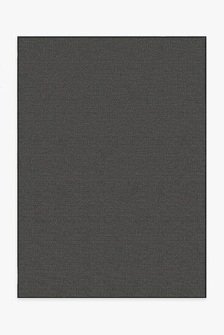 Outdoor Denim Solid Black Rug