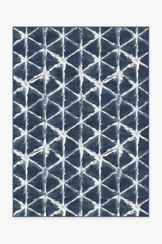 Diamond Shibori Navy Rug