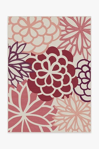 Emma Floral Rouge Pink Rug
