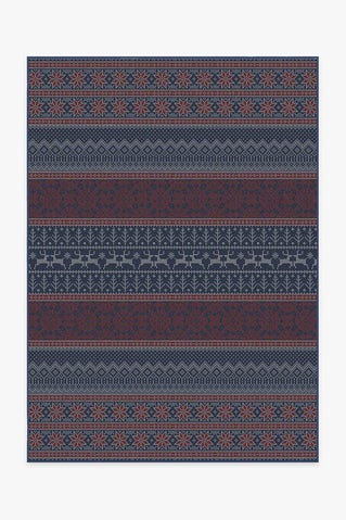 Fair Isle Red Rug