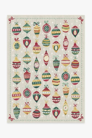Festive Garland Holiday Shortbread Rug