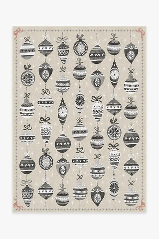 Festive Garland Warm Grey Rug