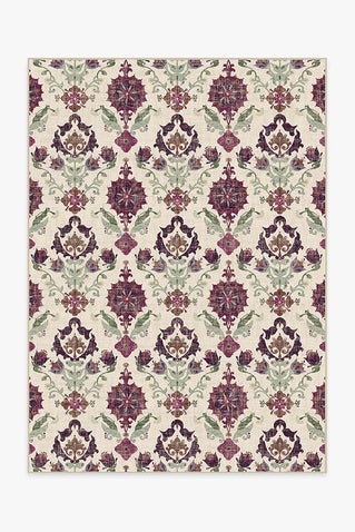 Floral Damask Mimi Purple Rug