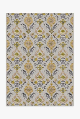 Floral Damask Mimi Yellow Rug