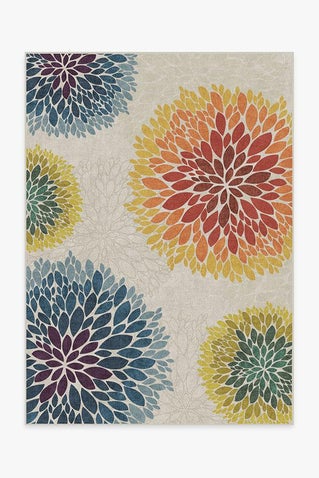 Floral Medallion Multicolor Rug