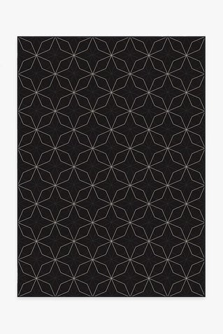 Geometrix Black Rug