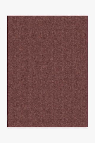 Heathered Solid Burgundy Rug