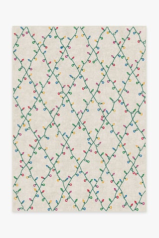 Holiday Lights Creme Rug