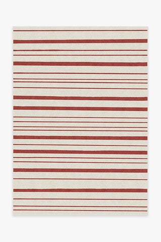 Hudson Stripe Red Rug