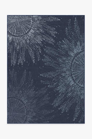 Jellyfish Bloom Navy Rug