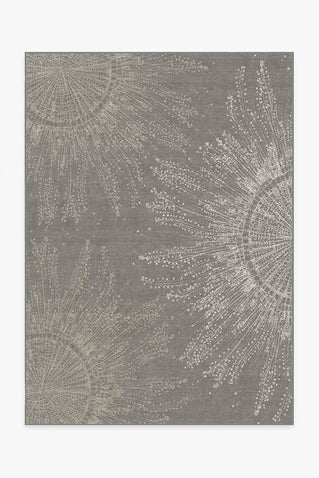 Jellyfish Bloom Silver Rug