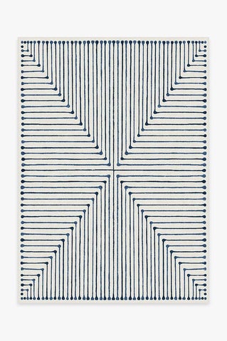 Jonathan Adler Inkdrop Slate Blue Rug