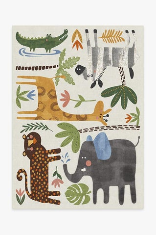 Jungle Safari Multicolor Rug