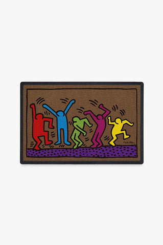 Keith Haring Dance Party Doormat