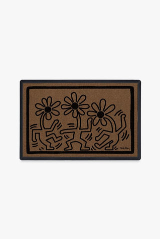 Keith Haring Dancing Daisy Doormat