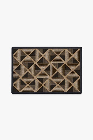 Kolmio Black Doormat