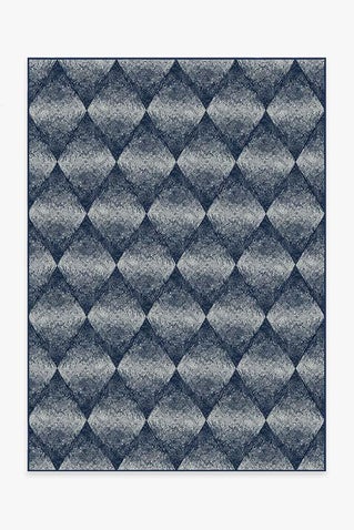 Outdoor Kumo Diamond Navy Rug