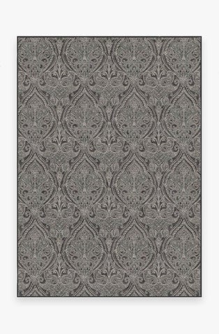 Lacis Damask Charcoal Rug