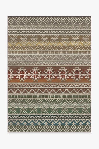 Linear Diamond Multicolor Rug