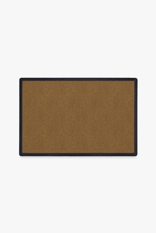 Looped Solid Dark Coir Doormat