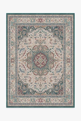 Malileh Heriz Emerald Rug