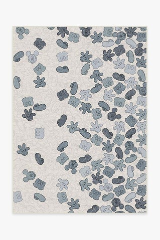 Mickey All Over Slate Blue Rug