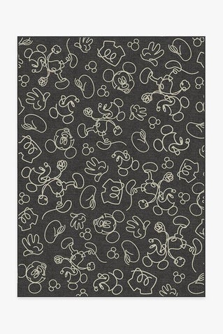 Mickey Doodles Onyx Rug