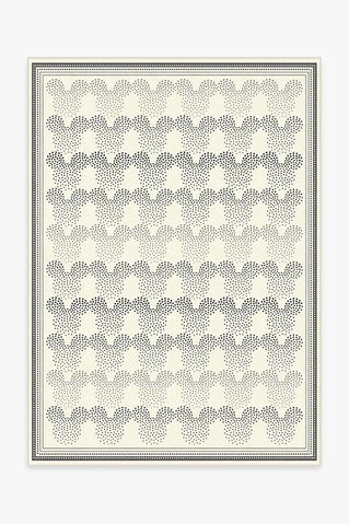 Mickey Ombre Black and White Rug