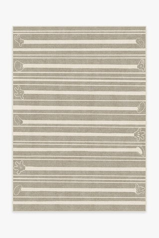 Mickey Stripes Stone Rug