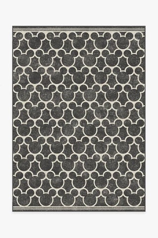 Mickey Trellis Black Rug