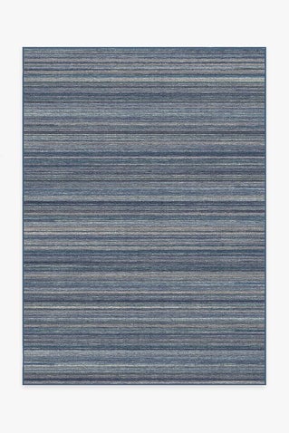 Multi Stripe Blue Rug