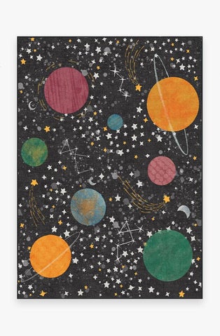 Outer Space Black Rug