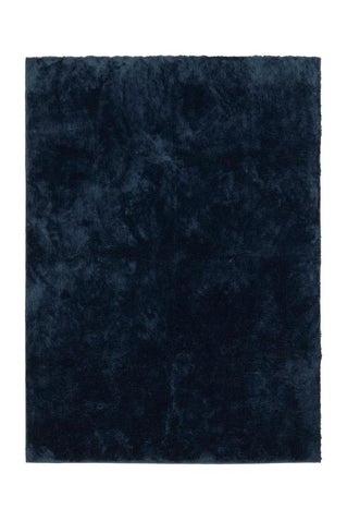 Midnight Ocean Blue Plush Rug