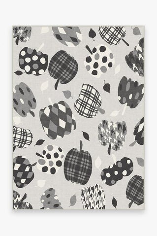 Pumpkin Black & White Rug