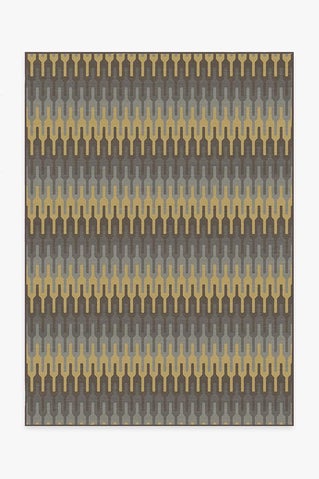 Retro Danish Grey Taupe Rug