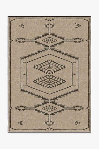 Sierra Black & Sand Re-Jute Rug