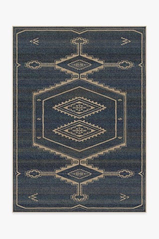 Sierra Natural Navy Re-Jute Rug